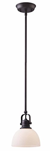 Canarm IPL177B01ORB Rowan 1-Light Mini Pendant
