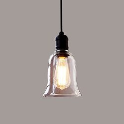 Minimalist Glass Chandelier, MKLOT Ecopower Vintage Pendant Light Loft Style Hanging Lighting 5. ...