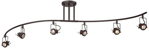 Pro Track European Style 6-Light Wave Bar Track Light Kit