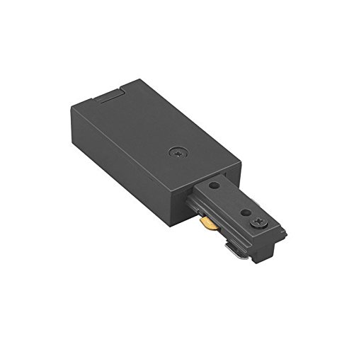 WAC Lighting LLE-BK L Track Live End Connector, Black