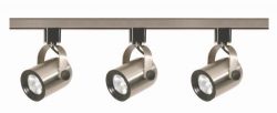 Nuvo TK354 Brushed Nickel MR16 Round Back Track Lighting Kit