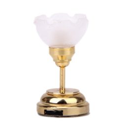 Metal 1:12 Dollhouse Miniature LED Ceiling Lamp Model