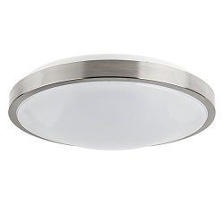 LB72114 LED Ceiling Light, Antique Brushed Nickel, Soft White 3000K, 12-Inch, 15W, 100W Equivale ...
