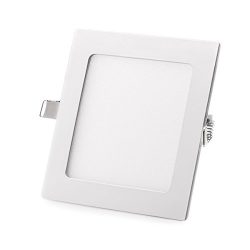 TOPL Flat Panel Ceiling Light, Ultra-Thin Non-Dimmable Square LED Recessed Light Fixture Downlig ...
