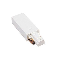 WAC Lighting J2-LE-WT J Track 2-Circuit Live End Connector, White