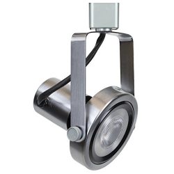 Direct-Lighting 50005 Brushed Steel PAR30 Short Neck Gimbal Ring Line Voltage Track Lighting Head