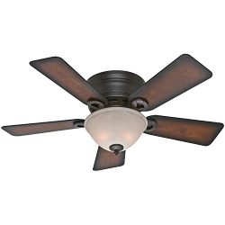 Hunter Fan Company 51023 Conroy 42-Inch Onyx Bengal Ceiling Fan with Five Burnished Mahogany Bla ...