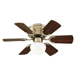 Westinghouse 7215800 Petite Single-Light 30 inch Reversible Six-Blade Indoor Ceiling Fan, Antiqu ...