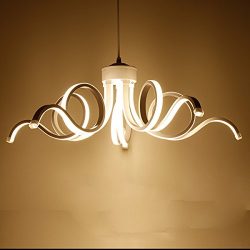 LightInTheBox Modern Chandelier Pendent Light LED Lamp Curl Style for Hallway,Bedroom,Kitchen,Ki ...