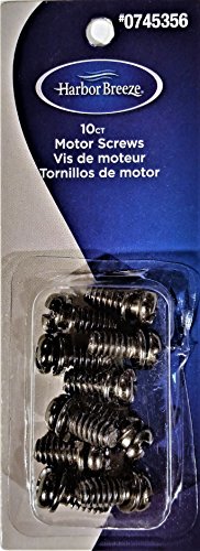 Ceiling Fan Motor Screws, Dark Chrome, 10-Pack