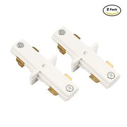 GALYGG LED Track Lighting Accessories,I Connector Parts,White Body,2-Pack