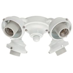 Hunter Fan 99145 Four Light Fitter, White