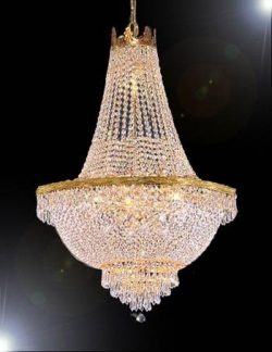 French Empire Crystal Chandelier Lighting – Great for the Dining Room, Foyer, Living Room! ...