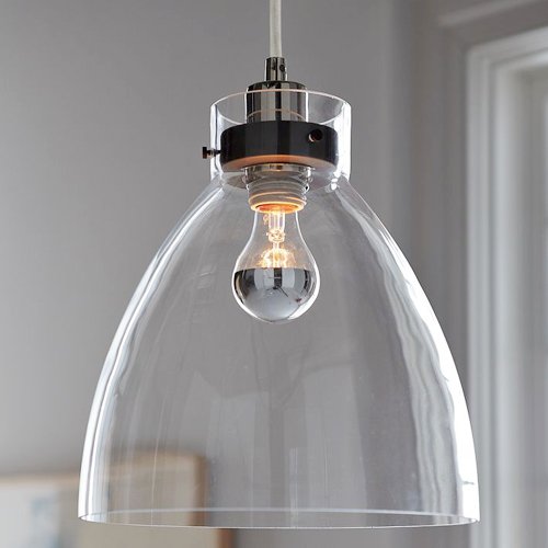 LightInTheBox Bowl Style 60W E27 Minimalist Glass Pendent Light, Traditional/Classic Ceiling Lig ...