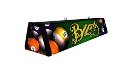 44″ Acrylic Pool Table Light, GREEN Billiards