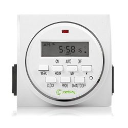 Century 7 Day Heavy Duty Digital Programmable Timer – Dual Outlet (Both Control)