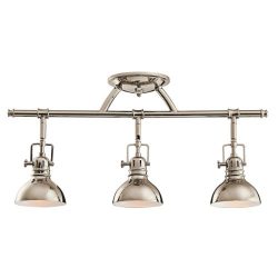Kichler 7050PN Three Light Rail Light