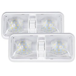 Kohree 12V Led RV Ceiling Dome Light RV Interior Lighting for Trailer Camper with Switch, White( ...