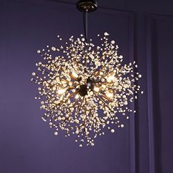 GDNS 8 Pcs Lights Chandeliers Firework led Vintage Wrought Iron Chandelier Island Pendant Lighti ...