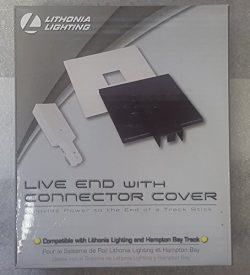 Lithonia Lighting Live End White Connector Track Lighting Kit with Black Cover