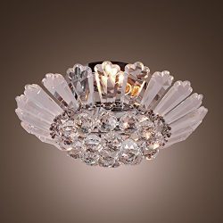LightInTheBox Modern Semi – Flush Mount in Crystal Feature, Home Ceiling Light Fixture Cha ...
