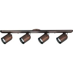 Progress Lighting P6162-174 4-Light Wall Or Ceiling Mount Round Back, Urban Bronze