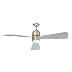 Concord 60″ Decca Stainless Steel DC Motor 3 Blade Remote Ceiling Fan 60DEC3EST ,-WH#G4832 ...