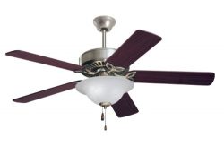 Emerson Ceiling Fans CF712BS Pro Series Indoor Ceiling Fan With Light, 50-Inch Blades, Brushed S ...