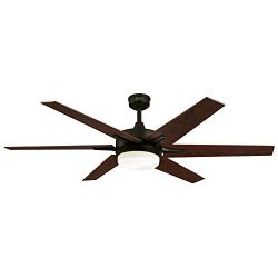 Westinghouse 7207800 Transitional Cayuga 60 inch Oil Rubbed Bronze Indoor Ceiling Fan, Dimmable  ...