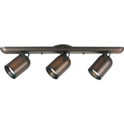 Progress Lighting P6160-174 3-Light Round Back Ceiling Mount Or Wall Mount Directional, Urban Bronze