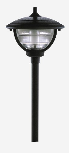 Paradise GL22788BK Low Voltage Cast Aluminum 10-Watt Halogen Palm Island Post Light, Black