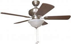 BALA 5-Blade Dual-Mount Ceiling Fan with Bowl Light Kit, Brushed Nickel, 42 In.-2477943