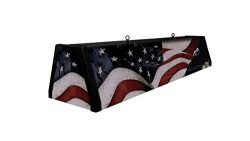 44″ Acrylic Pool Table Light, Stars and Stripes