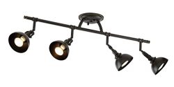Revel 30″ Broadway 4-Light Directional Track Ceiling Light, Bronze Finish
