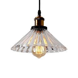 ECOBRT Glass Pendant Lights Fixtures Modern 1-Head Ceiling Hanging Pendant Lights for Kitchen Is ...