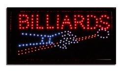 LED Neon Lighted Billiards Sign – Pool Table Sign