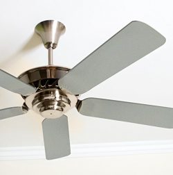 Fancy Blade Ceiling Fan Accessories Blade Cover Decoration, Solid (Gray)