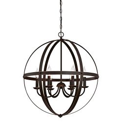 Westinghouse 6328200 Stella Mira Six-Light Indoor Chandelier Finish with Highlights, Oil Rubbed  ...