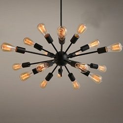 LightInTheBox Vintage Loft Metal Large Chandelier With 18 Lights Painted Finish Pendent Light De ...