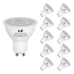 LE MR16 GU10 Dimmable Light Bulbs, 6.5W (50W Halogen Bulbs Equivalent), 500lm, 38° Beam Angle Sp ...