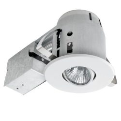 4″ Dimmable Downlight Swivel Spotlight Recessed Lighting Kit, Easy Install Push-N-Click Cl ...