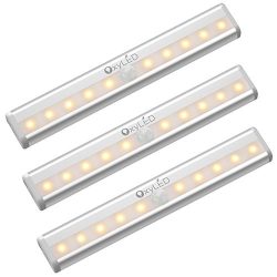 OxyLED Motion Sensor Closet Lights,Cabinet Light,DIY Stick-on Anywhere Wireless 10 LED Light Bar ...