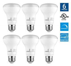 Hyperikon BR20 LED Dimmable Bulb, 8W (50W equivalent), 2700K (Warm White), CRI 90+, Flood Light  ...