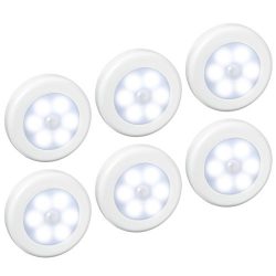 AMIR Motion Sensor Light, Cordless Battery-Powered LED Night Light, Stick-anywhere Closet Lights ...
