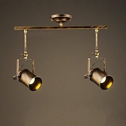 Motent Vintage Industrial 2 Way Spotlight Pendant Light 3.3″ Dia Ceiling Light Fixture Han ...