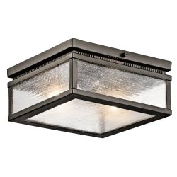 Kichler 49389OZ Two Light Outdoor Ceiling Mount