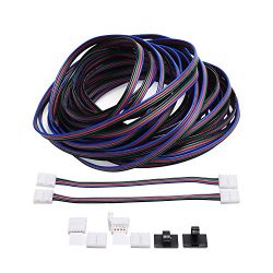 JACKYLED RGB Cable 4 pins Extension cord Cable for 5050 3528 LED Light Strip 10m 32.8ft LED Spli ...