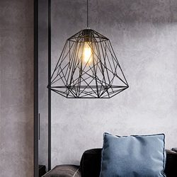 Industrial Pendant Ceiling Light Vintage Chandelier Lighting Fixture with 1×6 Watt Edison L ...