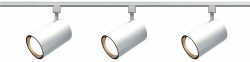 Nuvo Lighting TK318 3-Light R30/PAR30 Longneck Straight Cylinder Track Light Kit, White