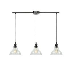 EUL Industrial Kitchen Island Lighting Fixture Pendant Lights Oil Rubbed Bronze–3 Lights